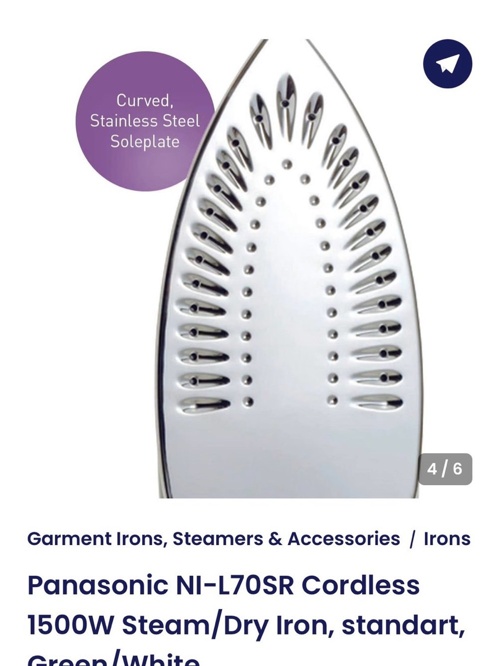 Panasonic cordless iron - Picture 6 of 9